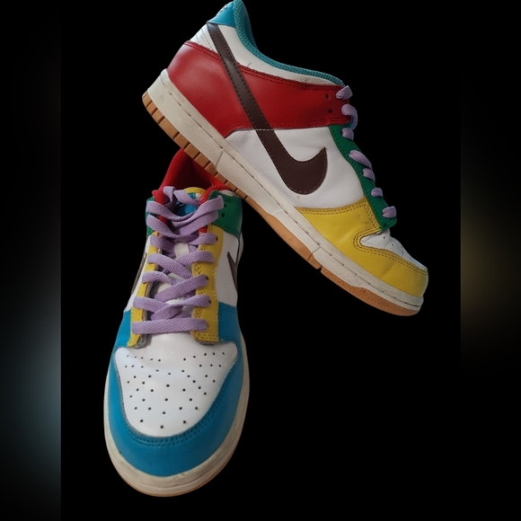 Nike Dunk Colorful Low-Top Sneakers Size 7 Youth - Picture 13 of 14
